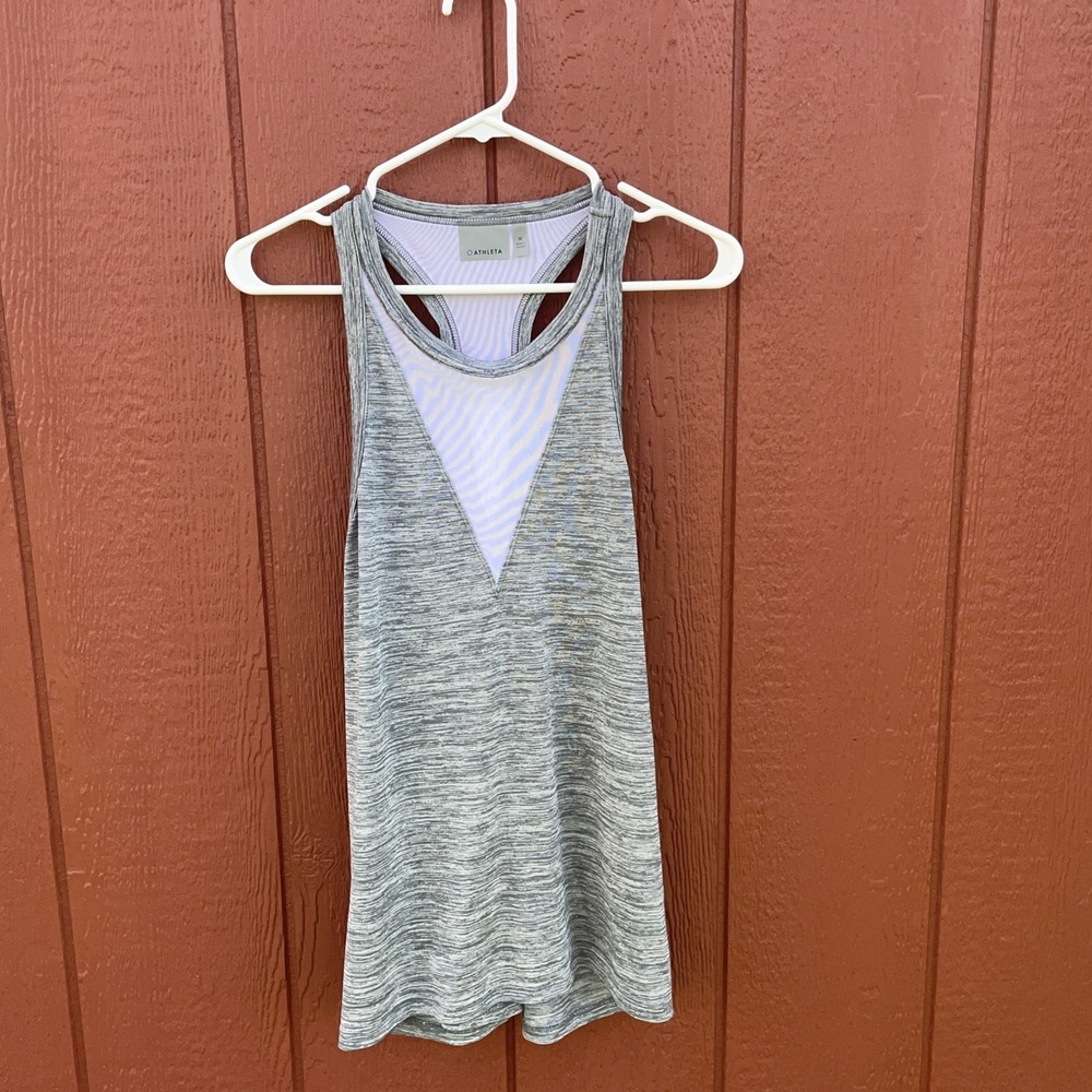 Athleta M Active Tank Top Stretch Yoga Sport‎ Designer Basic